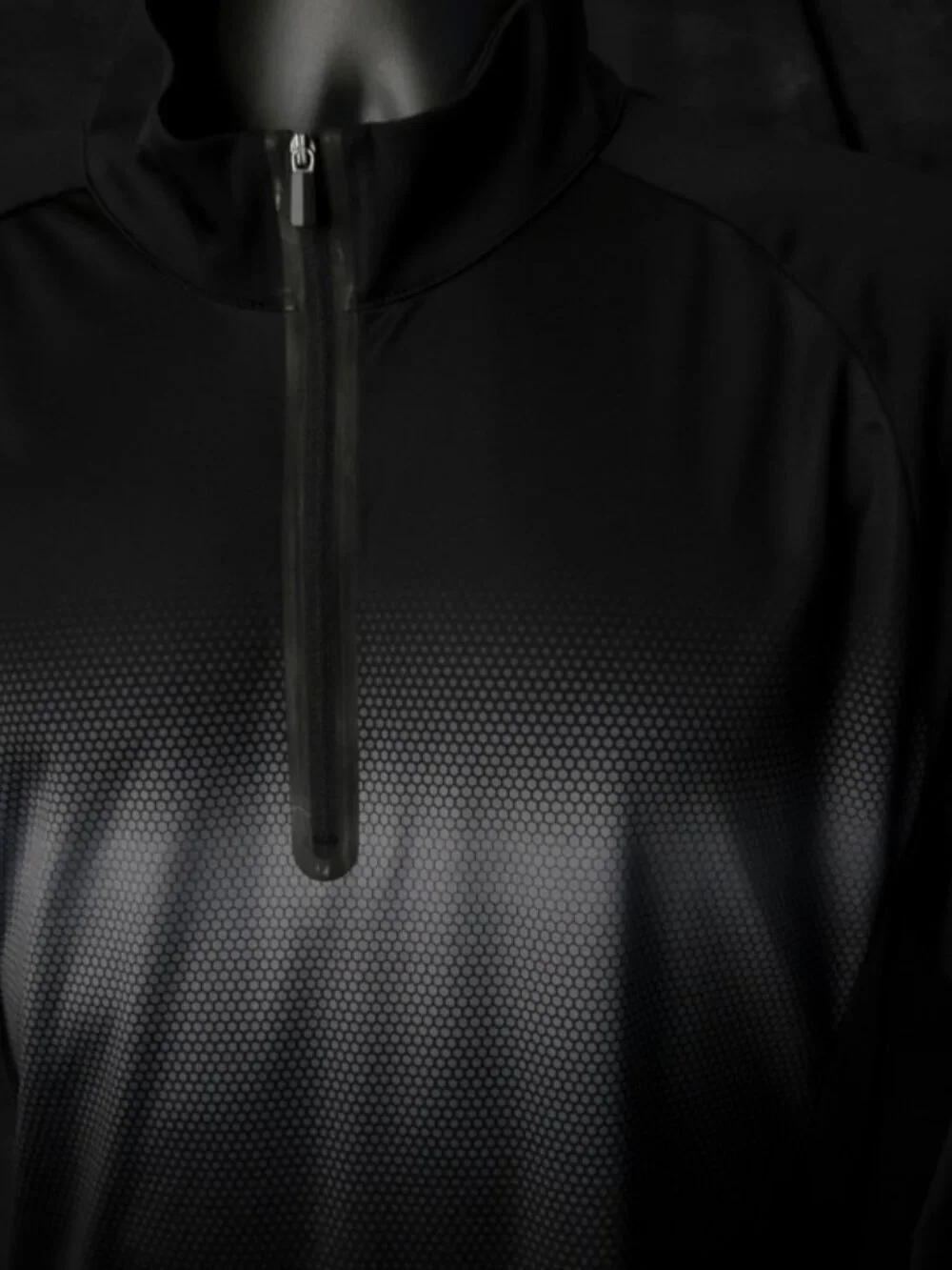Greg Norman PlayDry Tasso Elba Black Performance Qtr Zip (L) ⛳️ OMG!